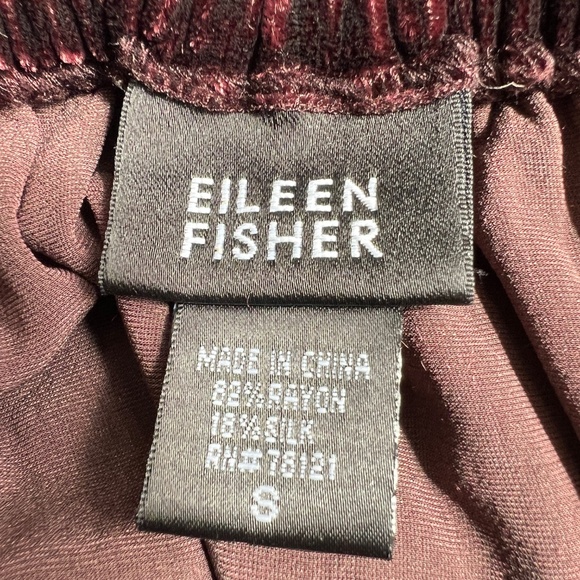 Eileen Fisher Skirt Velveteen S Maxi Long Purple Pull on Whimsigoth Dark Fairy - Picture 6 of 6